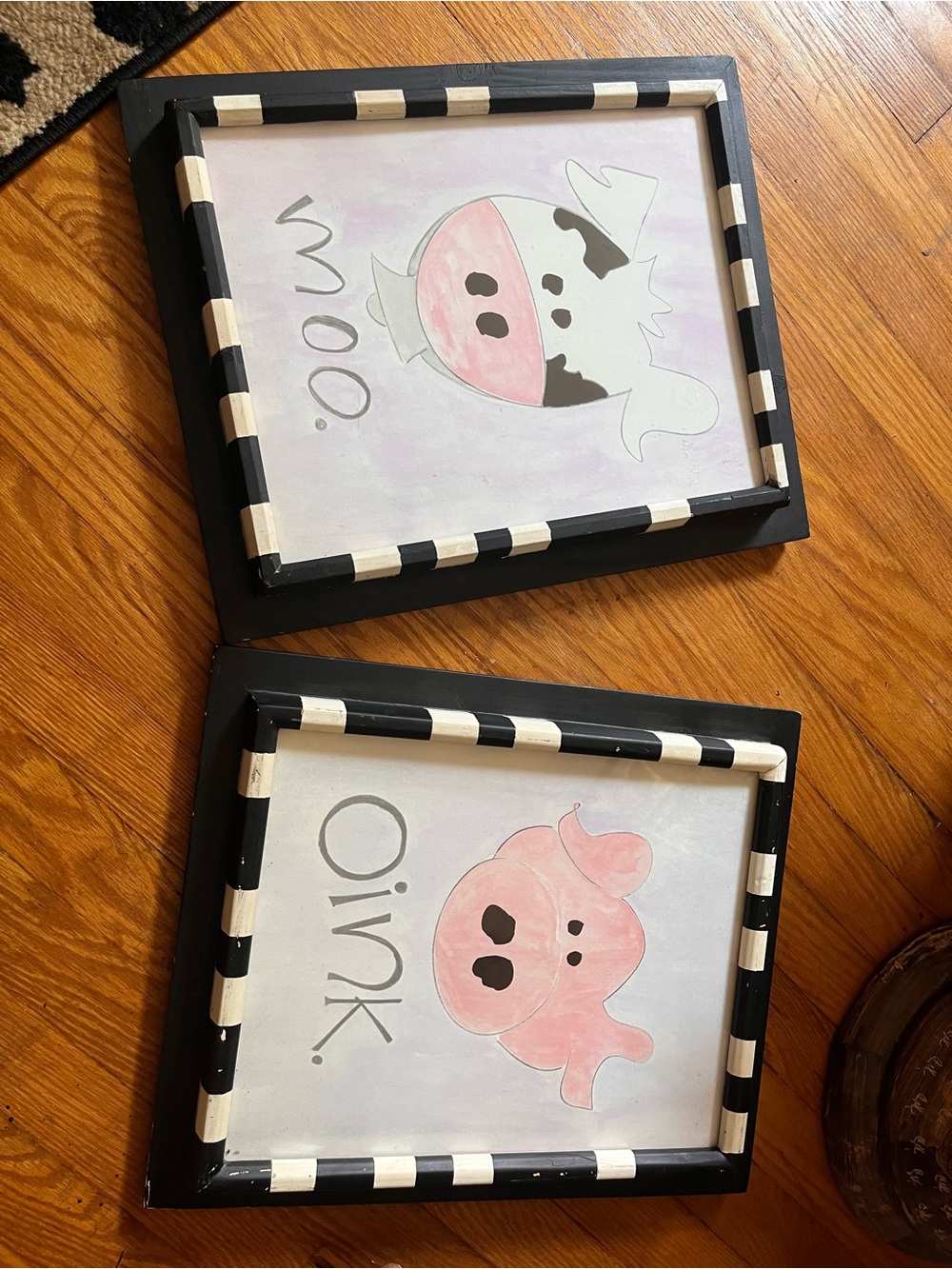 Con and Pig Wall Art